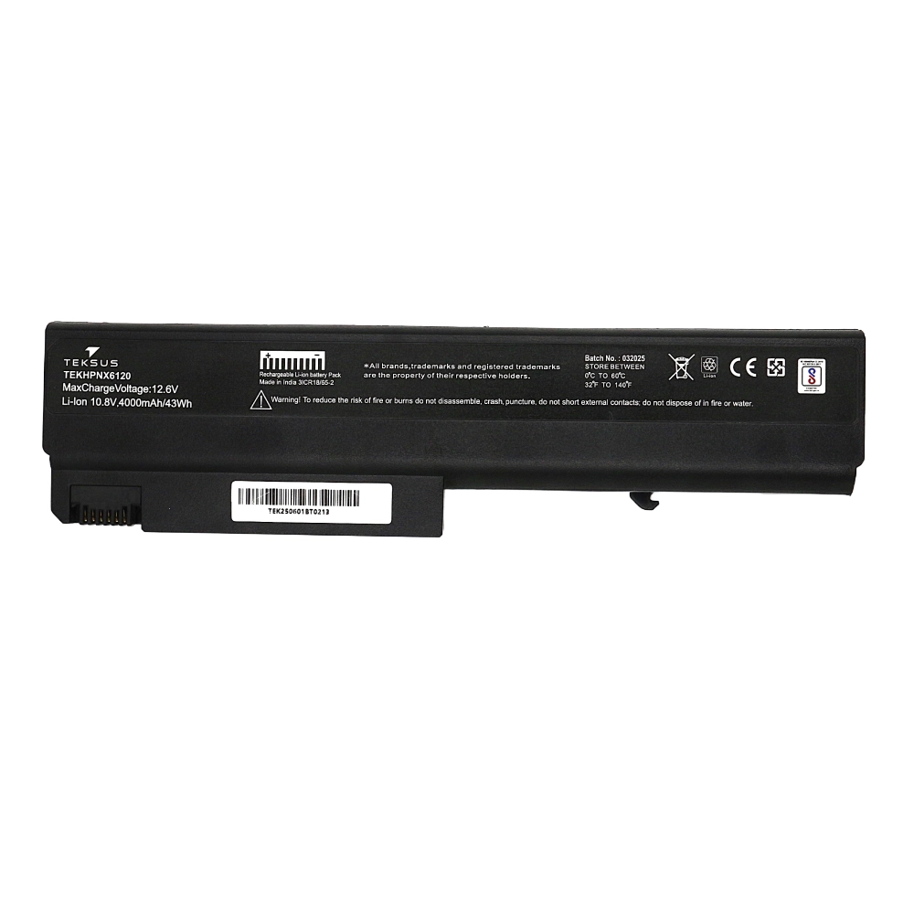 Teksus Laptop Battery Compatible For Hp Compaq Nx6120 6C view 2